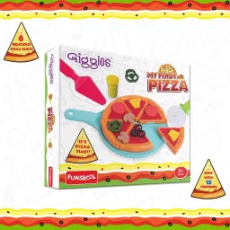 My First Pizza- Food Mix 'N Match Set with 15 toppings -Pretend Play Toy Set-image-14