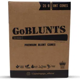 captain gogo Go Blunt Paper Pre-Rolled Rolling Paper 25 Cone (Exclusive and Premium) Pre rolled King Size 13 gsm Paper Roll image 3