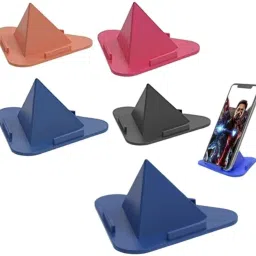 Sanvi Traders 4 Universal Portable Three-Sided Pyramid Shape (Set of 4) Mobile Holder Mobile Holder image 3