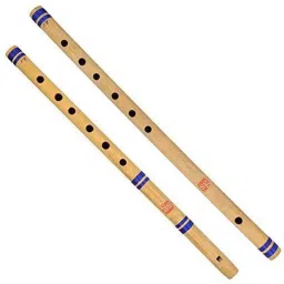 Natural Medium Finest Combo Of Indian Bansuri Straight Flute + Side Flute Bamboo Flute-10