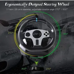 PXN V9 Adjustable Racing Steering Wheel with Clutch And Shifter Motion Controller image 3