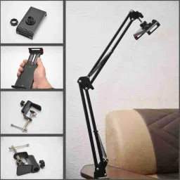Wreskart Tabletop Overhead Tripod Mobile Holder with 360 Rotate for Cooking Sketch Videos Tripod Kit image 2