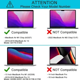 Saco Screen Guard for (Anti Glare) 2021 2020 Macbook Air 13 M1 A2337 M1 A2179 A1932 |Macbook Pro 13 Inch 2022-2016 Model M2 M1 A2338 A2289 A2251 A2159 A1706 A1708 image 5