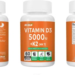 nutrija Vitamin D3 5000iu + K2 100mcg as MK7 Supplement image 4