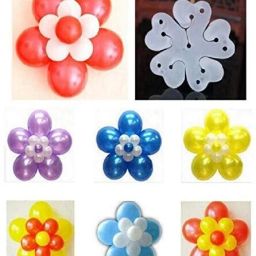 Solid 14 Pcs Flower Shape Balloon Clips Holder for Decorations Birthday Party Supplies Balloon Bouquet-10