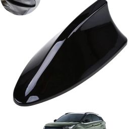 Unique New Design Shark Shape Waterproof Black Shinny Antenna For Car-191 Universal Black Waterproof Car Roof Shark Antenna-191 Satellite Vehicle Antenna-image-72