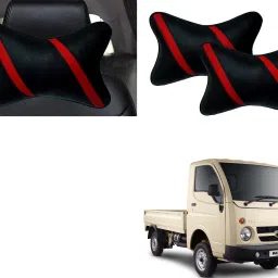 Black, Red Polyester Car Pillow Cushion for Tata-image-41