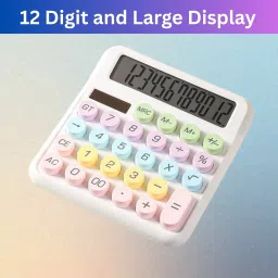 Desktop Calculator, 12-Digit Large LCD and Large Buttons for Office, Homes A223 Basic Calculator-7