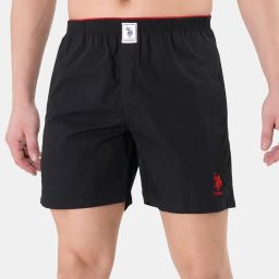 Solid Men Black Boxer Shorts-image-13