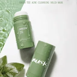Green Tea Purifying Clay Stick Oil Control Anti Acne Cleaning Mask for face Face Shaping Mask-image-26