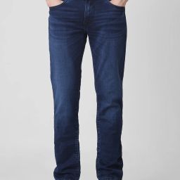 Men Slim Mid Rise Dark Blue Jeans-image-36