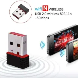 WEFLY WiFi Receiver 150 Mbps 2.4GHz, 802.11b/g/n USB 2.0 Wireless Mini Network Adapter USB Adapter image 3