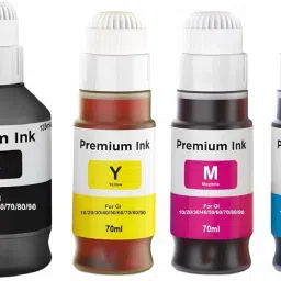 verena Refill Ink Compatible Fot GI-70 set 1 Black + Tri Color Combo Pack Ink Bottle-17
