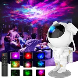 TECPHILE Astronaut Night Light Galaxy Projector with Remote Control 360° Adjustable Head Table Lamp-22