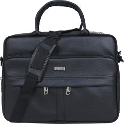 Men & Women Black Messenger Bag - Extra Spacious-image-65