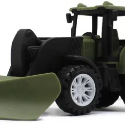 Medium size friction powered plastic road leveller Green color toy for kids-89