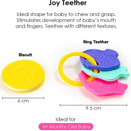zokato Teething Toy for Infants & Babies, Non Toxic, Phthalate Free Teethers Teether image 3
