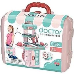 Portable Pretend Play Little Doctor Set Toy for Kids, Doctor Set Toys for Girls-image-86