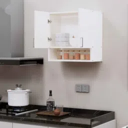 specialitypanels 2 Doors Modular Wall Mounted Kitchen Cabinet with Organizer Shelf in Highland Pine Finish-picture-38