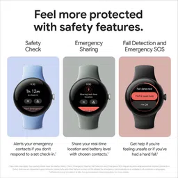 Google Pixel Watch 2 Wi-Fi + 4G SIM Wear OS 4.0 Smartwatch (41mm AMOLED Display, Qualcomm 5100 Cortex M33 co-processor, Bay Active Band) image 5