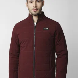 Pepe Jeans Men Red Padded Jacket with Patchwork-image-32