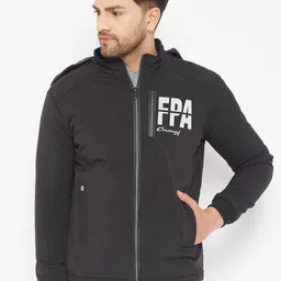 Camey Men Black Lightweight Padded Jacket with Patchwork-image-18