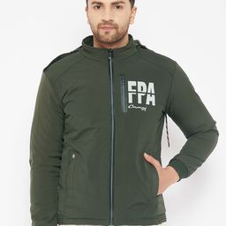 Camey Men Green Lightweight Bomber Jacket-picture-11