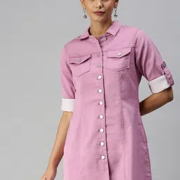 SHOWOFF Longline Denim Jacket-image-14