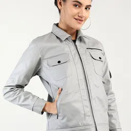 CHKOKKO Spread Collar Tailored Jacket-33