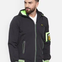 Ben Martin Men Windcheater Biker Jacket with Patchwork-image-81