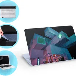 SDM 4in1 Combo Laptop Skin with Palmrest Skin, Screen Guard and Key Guard, set277 Combo Set-picture-12