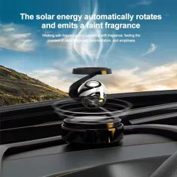 4myl Solar Car Air Freshener with Rotating Glass Ball Dashboard Aromatherapy Diffuser Diffuser image 5