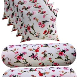 Microfibre Floral Sleeping Pillow Pack of 7-image-34