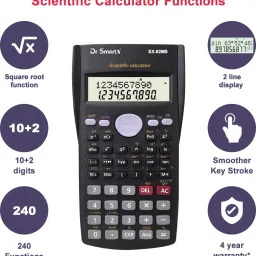 dr smartx SX- 82MS Scientific Calculator for Student & office Work 240 Functions ScientificCalculator image 4