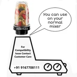 prime plus mixer bullet jar smoothie maker 350ml/530ml Mixer Juicer Jar image 3