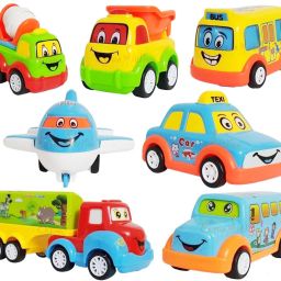 Unbreakable Pull Back Texi Car Truck Bus Plane Toy for Boys girls Kids-25