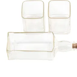 JD Bottle Set, Plate, Glass Serving Set-21