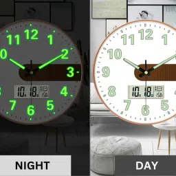 shopivaan Analog-Digital 29.5 cm X 29.5 cm Wall Clock image 2