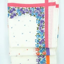 Maskey 100% Pure Cotton (Size:35x35cm) (3colors x 2each =6pcs) Embroidered Abstract Iconic Designer Ladies Rumal / Hanky ["Multicolor"] Handkerchief-17