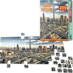 bookford Dubai Skyline Great wonder of architecture Jigsaw Puzzle Game & Fun & Learning image 4