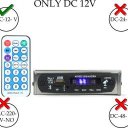 Bluetooth USB Amplifie Connect with 12 Volt Battery 20 W AV Control Amplifier-14