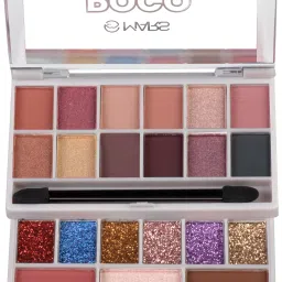 18 Shade Eyeshadow With Highlighter Blusher and Compact-21
