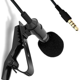 Professional Metal Coller Clip Mic ,Youtube ,Voice Recording ,DSLR Camera 1107 CABLE-image-82
