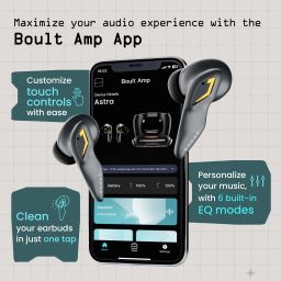 boult Astra with Quad Mic ENC, 48Hrs Battery, Low Latency Gaming, Made in India, 5.3v Bluetooth Headset image 3