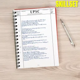 skillset Upsc Answer Writing Copy- Upsc Answer Sheet-Notebook A4 Notebook Unruled 200 Pages image 4