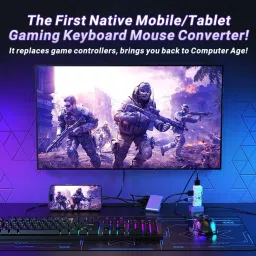BCG 5 in 1 Bluetooth Gaming Keyboard Mouse Convertor For Smartphone Mobile Game Bluetooth Handheld Gaming Keyboard image 5
