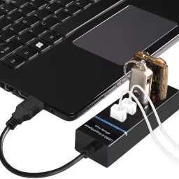 Etake 4 Port USB HUB SuperSpeed 3.0 Portable Mini-Hub "Parking Strip" - Bus Powered - For Pendrive, Mouse, Keyboards, Camera, Mobile, Tablet, PC, Laptop, TV Etc (Black) USB Hub (Black) 4 Port USB HUB SuperSpeed 3.0 Portable Mini-Hub USB Hub (Black) 4 Port USB HUB SuperSpeed 3.0 Portable Mini-Hub "Parking Strip" - Bus Powered - For Pendrive, Mouse, Keyboards, Camera, Mobile, Tablet, PC, Laptop, TV Etc (Black) USB Hub (Black) 4 Port USB HUB SuperSpeed 3.0 Portable Mini-Hub 4 Port USB Hub image 3