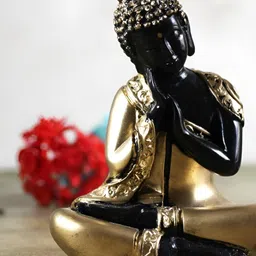 BECKON VENTURE Black & Gold Toned Religious Idol Showpiece-picture-34