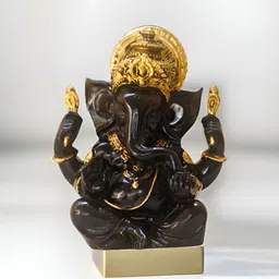 BECKON VENTURE Black & Gold-Toned Tiny Religious Idol Showpiece-picture-40