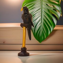 BECKON VENTURE Black & Gold Toned Textured Bird Figurine Showpiece-image-60